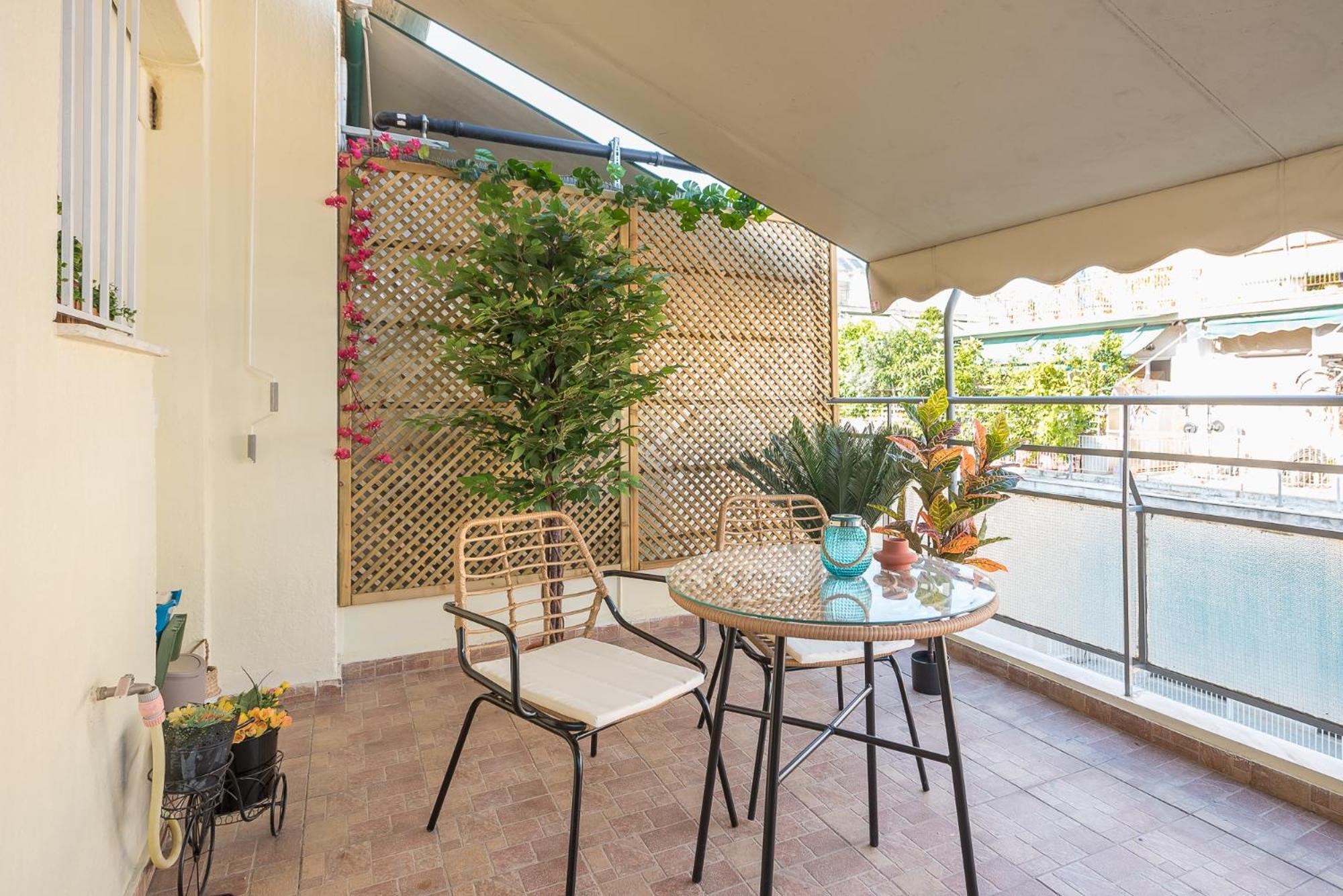 Sunny Studio With Starlight Balcony Athene Buitenkant foto