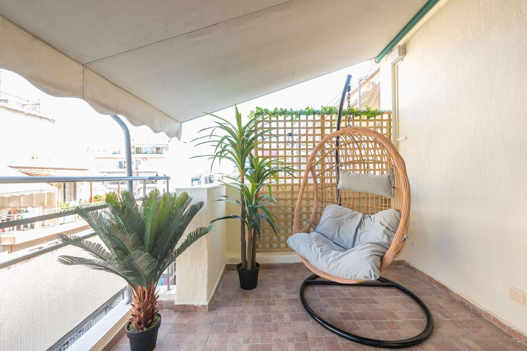 Sunny Studio With Starlight Balcony Athene Buitenkant foto